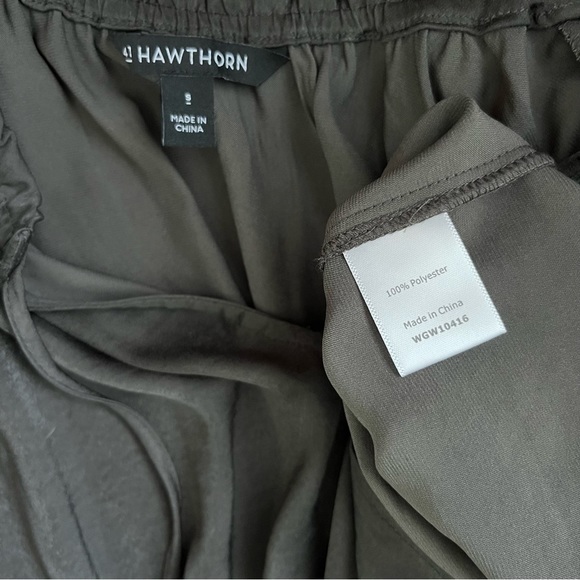 41 HAWTHORN LONG SLEEVE SILKY BLOUSE V-NECK SIZE SMALL CHARCOAL GREY - Picture 15 of 15